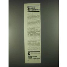 1967 Merrill Lynch Ad - Who Wants Big Customers?