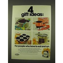 1973 Du Pont Teflon Cookware Ad - 4 Gift Ideas