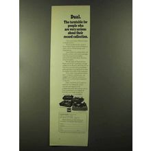 1973 Dual 1214, 1215S, 1218 and 1229 Turntables Ad