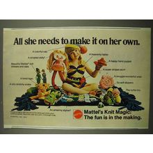 1974 Mattel Knit Magic Ad - All She Needs to Make It