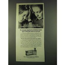 1974 St. Joseph Aspirin for Children Ad - Fever of cold