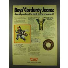 1978 Levi's Boys' Corduroy Jeans Ad - Buy the Best