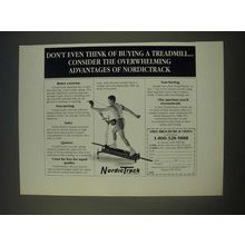 1989 NordicTrack Exercise Machine Ad - Don't even think of buying