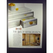 1990 Sub-Zero 550 Over-n-under Refrigerator Freezer Ad