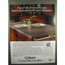 1992 Corian Counter Ad - Common Sense Elegance