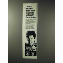 1992 Country Conservation Ad - Randy Travis Speaks Out