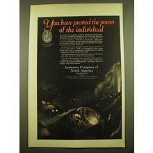 1924 Insurance Company of North America Ad - You have proved the power