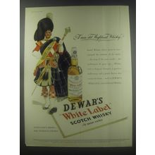 1954 Dewar's White Label Scotch Ad - A rare old Highland Whisky