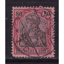 GERMANY 1902 GERMANIA DEUTCHES 80pf USED SG92a #1