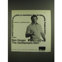 1974 AMF Ben Hogan Shirt Advertisement - Ben Hogan The Gentleman's Shirt