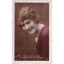 Daily Mirror 2nd Prize Beauty Winner Gladys Marsh RPC Postcard