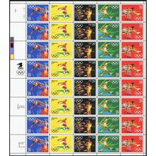 Olympics Track & Field Sheet of Forty 29 Cent Postage Stamps Scott 2553-57