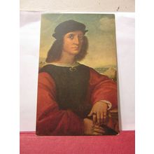 ANGELO DONI by Raphael unused antique postcard Raffaello =