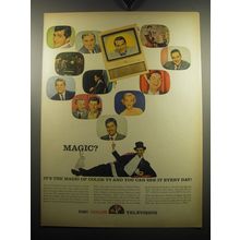 1957 NBC Color Television Ad - Magic? It's the magic of color TV