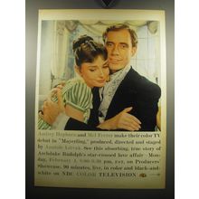 1957 NBC Color Television Ad - Audrey Hepburn and Mel Ferrer in Mayerling