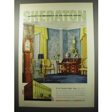 1955 Sheraton-Carlton Hotel Ad - Suite of the presidents