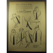1959 A. Sulka Fashion Advertisement - Sulka is all ties to all men