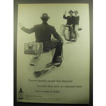 1959 Hiram Walker Imperial Whiskey Advertisement - Knowledgeable people