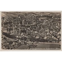 Guntersblum Rhein Germany Real Photo Old Aerial Postcard