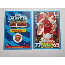 30. Granit Xhaka - Arsenal - Match Attax 2017/18 Football Card EF1