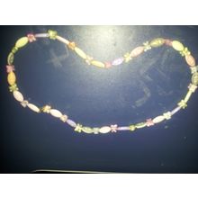 Fashion Women girl beaded multi colored necklace