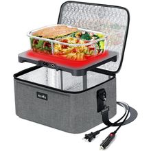 Aotto Portable Oven, Electric Lunch Box Food Heater - 12V/24V/110V 3-In-1 Car Fo