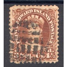 Prince Edward Island Sg32 4 1/2d yellow-brown fine used (CB)