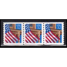 2913 32c U.S. Flag Over Porch Very Fine MNH SG PNC 11111/3 PA3476