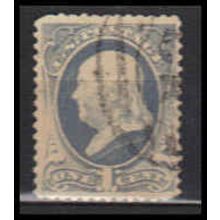 Used 206 1c Benjamin Franklin Fine RA0362