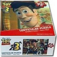 Disney Pixar Toy Story Lenticular Puzzle 48 Pieces - Jessie, Woody, Buzz, Bullse
