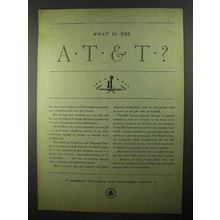 1931 AT&T Telephone Ad - What is the AT&T