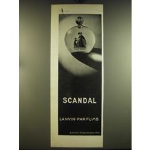 1932 Lanvin Scandal Perfume Advertisement - in French