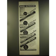 1932 Bayard pens Ad - in french - le special 8, la serie Luxe and les superluxe