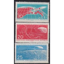 GERMANY DDR [1961] MiNr 0822-24 ( **/mnh ) Weltraum