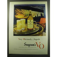 1949 Seagram's V.O. Whisky Ad - Very Obviously.. Superb