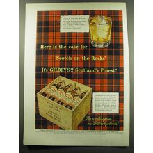 1949 Gilbey's Spey Royal Scotch Ad - Here is the case for Scotch on the Rocks