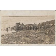 Creeksea Beach Lincolnshire Old Real Photo Postcard