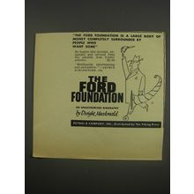 1956 Reynal & Company Book Ad - The Ford Foundation by Dwight Macdonald