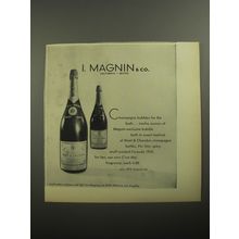 1956 I. Magnin Moet & Chandon Champagne Advertisement