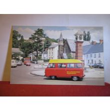 POST OFFICE POSTBUS, USK, LLANDENNL/LLANSOY, WALES unused vintage postcard (A) #