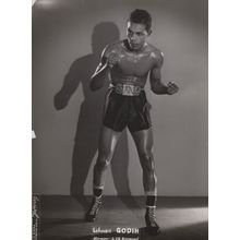 Lahouari Godin Algerian French Boxer Large Old Publicity Photo