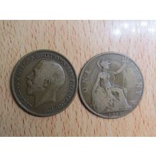GB 1914 George V Penny Coin