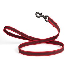 Rubber Infused Nylon Leash W3/4" x L 4' Red