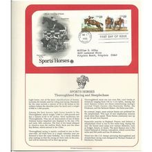 SPORTS HORSES :Thoroughbred/Steeplechas e ' OFFICIAL FIRST DAY of ISSUE ' ( 1993)