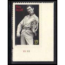 3812 37c Roy Acuff Very Fine MNH P#S LR V1111 ZA3343