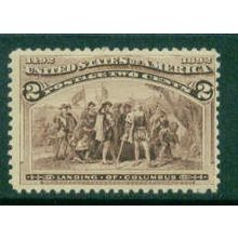 231 2c Landing of Columbus Just Clears MNH I0083