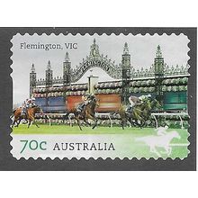 AUS 2014 70c (S/A) 'AUSTRALIAN RACECOURSES- FLEMINGTON' FINE USED (EBID78-447)