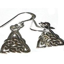 Sterling Silver Filigree celtic Knot dangle earrings