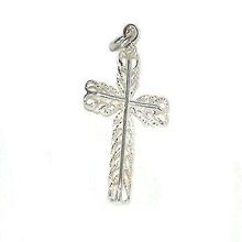 Sterling Silver OpenWork Cross Charm Pendants