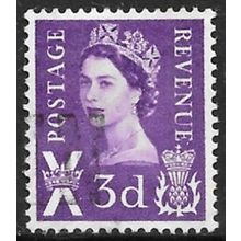 1958-67 Scotland Definitive - SG: S1Pa 3d right band Queen Elizabeth C5